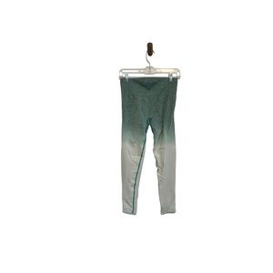 GREEN and White Ombre Seamless Highwaist Workout leggings sz M